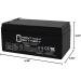Mighty Max Battery ML3-12 - 12V 3AH SLA Battery Replacement for PS-1230 LC-R123R4P NP3-12 | International Shipping Available - Buy Online on SooperMarket.com