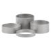 Wanyifa Titanium Bicycle Headset Spacer 1-1/8" (5-10 - 15-20mm) Pack of 4 Matte