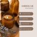 Set of 6 Amber Glass Jars - 60ml Brown Glass Container Jars for Storage with Airtight Black Lids Luxury Cosmetic Container for Candles Creams & Salves - Buy Online on SooperMarket.com