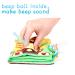 HanShe Baby Soft Cloth Book Set - High Contrast Crinkle Book 4 PCS for 0-6 Months | Educational Learning Toy for Infants | Fabric Baby Activity Book for Boys and Girls | Yellow - Buy Online on SooperMarket.com