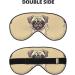 Funny Cartoon Pug Puppy Eye Mask - Soft & Breathable Sleep Patch for Travel & Relaxation - Buy Online on SooperMarket.com