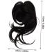 minkissy Wig Fake Hair High Temperature Wire Extension Brown Black 22x10cm As Shown - Buy Online on SooperMarket.com