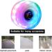 Luminous Light Up Roller Skate Wheels with Bearings - 4 Pack | 32mm x 58mm | Outdoor Double Row Skating and Skateboard - Buy Online on SooperMarket.com