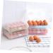 Gadpiparty Anti Collision Egg 15 Eggs Egg Rack for Fridge Egg Holder Bin Egg Holder for Refrigerator Container Egg Tray Household Pink medium - Buy Online on SooperMarket.com