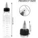 3 PCS Hair Oil Applicator Bottles - 110ml Squeeze Bottle with Scale for Hair Dye - Professional Hairdressing Tool - Buy Online on SooperMarket.com