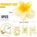 4 Pieces Hawaii Hair Clip Flowers - Beach Hair Accessories for Girls & Women | Perfect for Parties & Vacations - Buy Online on SooperMarket.com