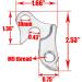 2 Pcs Universal Bicycle Derailleur Hanger Frame Gear Tail Hook - Silver Tone - Buy Online on SooperMarket.com