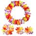 Hawaiian Luau Tropical Flower Crown Set for Women - Headband, Wristbands, Necklace, Bracelets, Hair Band - Perfect for Summer Beach Vacation and Pool Party Decorations - Colorful - Buy Online on SooperMarket.com