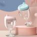 Kaiwern Pink Plastic Goblet Cup | Baby Sippy Cup Wine Glass | Beverage Mug Milk Bottle with Lid for Kids - Birthday Party Celebration - Buy Online on SooperMarket.com