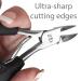 Zizzili Basics Large Toe Nail Clippers for Thick or Ingrown Nails - Easy Grip, Sharp Stainless Steel - Best Pedicure Tool for Seniors - Black Handle - Buy Online on SooperMarket.com