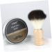 Beavorty Shaving Foam Bowl & Badger Brush Set - Essential Men's Grooming Kit for Travel | Black 12x8.5cm - Buy Online on SooperMarket.com