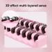 Buy 10 Pairs 3D Russian False Eyelashes - DD Curved Thick Lifelike Lashes (Black) | International Shipping Available - Buy Online on SooperMarket.com