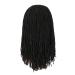 Lady Miranda Black Dreadlock Headband Wig for Women and Men - Medium Twist Afro Synthetic Dreadlock Wig - Buy Online on SooperMarket.com