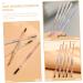Gogogmee 5pcs Brow Pencils with Brush Brown Eyebrow Pencil Hair Double Bun Eyebrow Makeup Pencils Plastic - Buy Online on SooperMarket.com