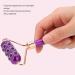 18 Germanium Stones Face Massage Roller | Manual Facial Tool for Fine Lines & Wrinkles Relief - Portable Skin Care Roller (Purple - Buy Online on SooperMarket.com