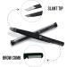 KAMICURE Professional Tweezers with Comb Feature - Stainless Steel Slant Tip Eyebrow Tweezers for Women Facial Hair Removal and Ingrown Hair - Buy Online on SooperMarket.com