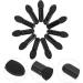 PLAFOPE 100pcs Mini Eyeshadow Swab Concealer Brush Eye Makeup Makeup Wand Lip Balm Plastic Black - Buy Online on SooperMarket.com