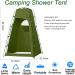 6.9FT Oversized Privacy Camping Shower Tent | Portable Outdoor Changing Room Shelter for Camping, Hiking, Fishing | Army Green - Buy Online on SooperMarket.com