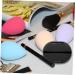 Mikinona 1set Powder Puff Storage Box Make up Travel Egg Rack Silica Gel Black 20X4.8CM - Buy Online on SooperMarket.com