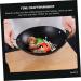 Alipis 1pc Pot Skillet with Lid Cooking Seafoodpot Eggs Frying Pan Double Ear Pan Dog Cookie Shapes Ramen Bowls Cast Iron Pan Mini Pan Camping Heating Pot Stainless Steel Black 30X25X9CM - Buy Online on SooperMarket.com