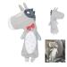 Car Seat Belt Cover for Kids Soft Comfort Seat Belt Shoulder Pad Safety Shoulder Strap Cushion Shoulder Protector Travel Pillow Head Neck Support Universal Fit Car Accessories for Children Boys Girls Grey Cow