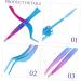 WOFASHPURET 1 Set Set Blue Pink Love Fake Eyelashes Eyelash Curler Tweezers Eyebrow Tweezers for Adult Precision Tweezer Cosmetic Eyebrow Brush Tool Trimming Eyebrow Tweezers - Buy Online on SooperMarket.com