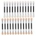 Mikinona 24pcs Latex Eye Shadow Stick Women Eye Shadow Brush Eyeshadow Double Sided Small Makeup Brush Eye Makeup Makeup Supplies Eyeshadow Blending Brush