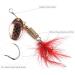 10PCS Spinner Lures Metal Bait Sequins Spinner Fishing Lures Fishing Lures Fishing Accessories Fishing Spinners Lifelike Fishing Bait Crankbaits Set for Outdoor Fishing Red - Buy Online on SooperMarket.com
