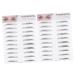 Hemoton 2pcs 3d Eyebrow Stickers Artificial Eyebrow Imitation Eyebrow