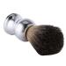 Premium Badger Hair Shaving Brush - Natural Skin-Friendly Brush with Silver Plastic Handle for Perfect Shave | Buy Internationally - Buy Online on SooperMarket.com