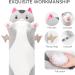 Mewaii 28in Long Cat Plush Pillow - Cute Gray Kitty Stuffed Animal Toy for Kids - Buy Online on SooperMarket.com