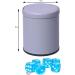 PU Leather Dice Cup Set - Quiet Shaking for Various Games - Includes 6 Regular Dice - Lake Grey - Buy Online on SooperMarket.com