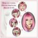 AISI BEAUTY 12 Inch Pink Bob Wig with Bangs - Short Straight Synthetic Cosplay Party Wig for Women - Buy Online on SooperMarket.com