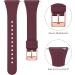 10 Pack Slim Bands Compatible with Fitbit Versa 2 for Women Men - Soft Silicone Replacement Wristbands - Small Size - Wine Red/Navy Blue/Dark Green/White/Light Blue/Black/Gray/Mint - Metal Buckle - Fits Fitbit Versa, Versa 2, Versa Lite - Buy Online on SooperMarket.com