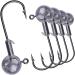 Goture 50-Piece Jig Head Fishing Hook Set - Sharp Rubber Fish Hooks for Carp & Jigs Multiple Weights Available - Buy Online on SooperMarket.com