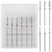 Sibba 6 PCS Nail Drill Bits Set Russian Manicure Drill Bits Diamond Cuticle Drill Bit Set for Manicure Nail Wood Glass Plastic Ceramic
