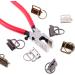 Swpeet 36 Sets 1.25mm Key Fob Hardware with Pliers - Glass Running Pliers Tools for Key Fob Making - Studio Running Pliers with Rubber Tips - Buy Online on SooperMarket.com