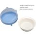 Elevated Blue Ceramic Cat Bowl - Increased Ceramic Food Bowls for Cats & Kittens - Durable Inclined Design - Buy Online on SooperMarket.com