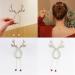 Rhinestone Tassel Ponytail Hair Claw Hair Bun Clip Tassel Ponytail Hair Clips Rhinestone Ponytail Holder Christmas Antlers Pearl Sparkling Diamond Tassel Hair Clips for Women (2pcs-B) - Buy Online on SooperMarket.com