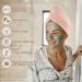HOMEXCEL 3-Pack Microfiber Hair Towel Turbans for Women - Super Absorbent Hair Drying Wrap - Anti Frizz - 10x26 Inch (Pink-Blue-Grey) - Buy Online on SooperMarket.com
