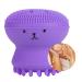 Octopus Shape Silicone Facial Cleansing Brush - Manual & Waterproof - Purple - Buy Online on SooperMarket.com