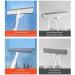 Squeegee For Window Cleaning with Spray and 3 Pads 2024 New Double Sided Spray Window Retractable Cleani Cleaner Spray Glass White 30cm panel - Buy Online on SooperMarket.com