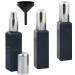 Glass bottles with atomizer 30ml Kosmetex perfume atomizer black set of 3