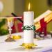 Bofunx Drip Protection Candle Wreath - Christening Communion & Wedding Decorative Skirt with White Fish Design - Buy Online on SooperMarket.com