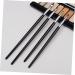 Healeved 4pcs Horse Hair Wooden Handle Eyeliner Precision Brush Black Eye Makeup Kit - Buy Online on SooperMarket.com