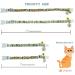 Faygarsle Cotton Breakaway Cat Collar with Bell Daisy Charm - Green & Orange - Buy Online on SooperMarket.com