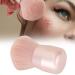 Round Head Powder Brush - Short Handle Seamless Makeup Brush | Soft Fiber Blush Brush for Flawless Finish - Buy Online on SooperMarket.com
