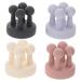 Baluue 4pcs Nail- Seamless Hook Towel Hook Robe Hooks Modern Wall Hooks Hat Hooks