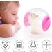 2 Pieces Hamster Ball 12cm Small Animals Dwarf Hamster Ball Transparent Spinning Running Wheel Small Animals Cage Accessories (Red + Yellow) - Buy Online on SooperMarket.com