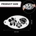 Jecery 36 Pcs Face Paint Stencils for Halloween Makeup - Reusable Templates for Mermaid, Unicorn, Leopard, Witch, Ghost, Pumpkin & Skull Tattoos (Fresh Style) - Buy Online on SooperMarket.com